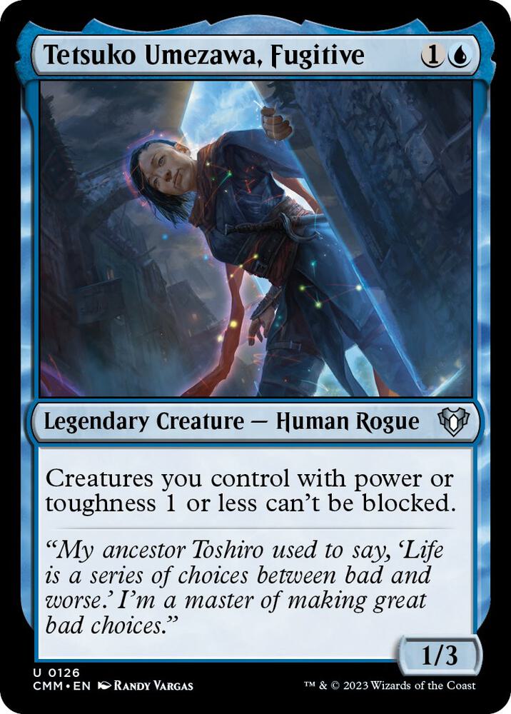 Tetsuko Umezawa, Fugitive 126 card from Commander Masters