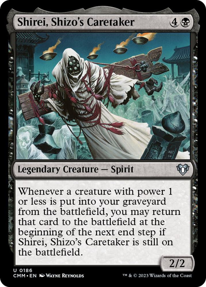 Shirei, Shizo's Caretaker 186 card from Commander Masters