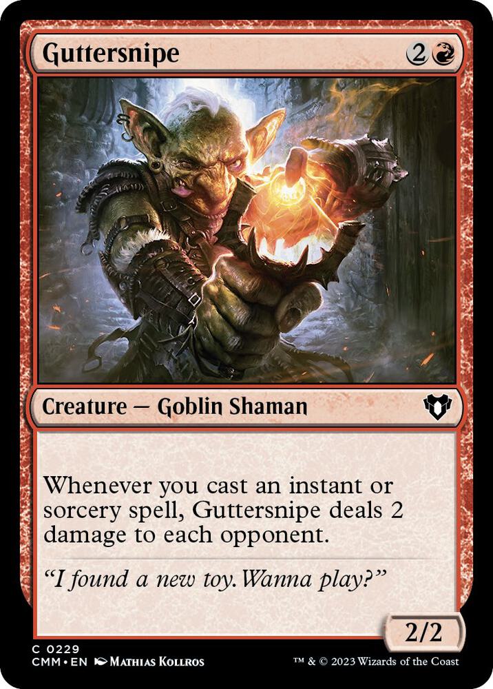 Guttersnipe 229 card from Commander Masters