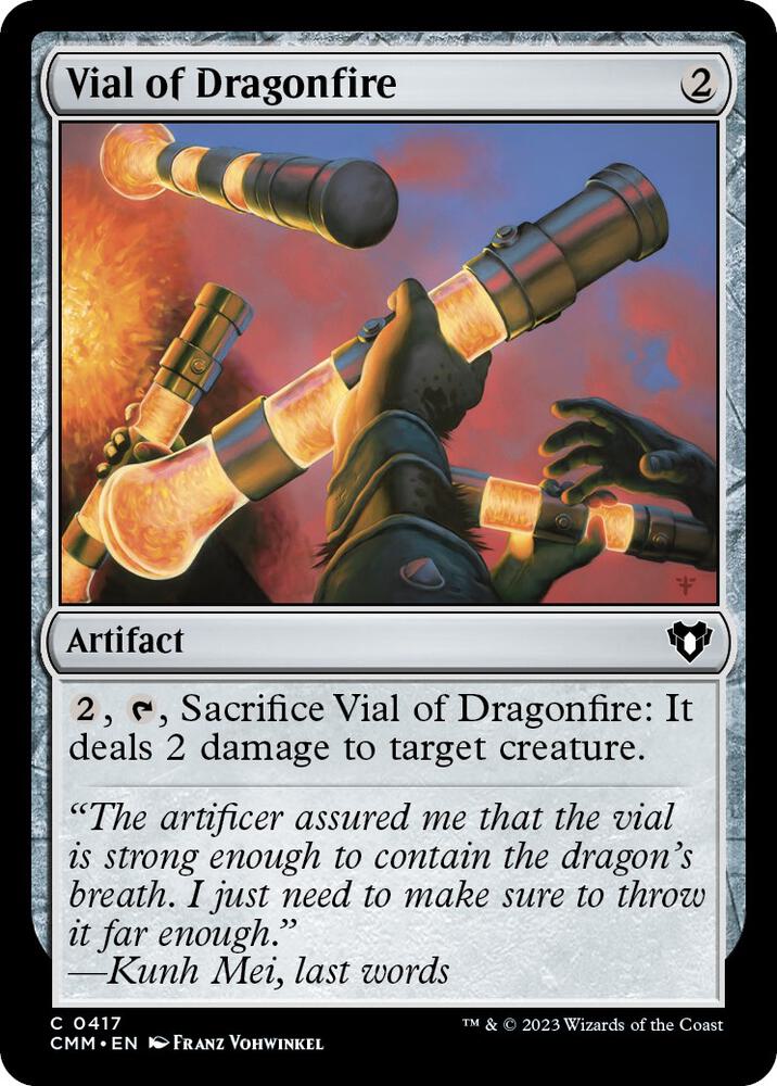 Vial of Dragonfire 417 card from Commander Masters