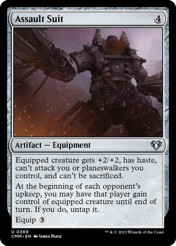 Assault Suit 369 card from Commander Masters