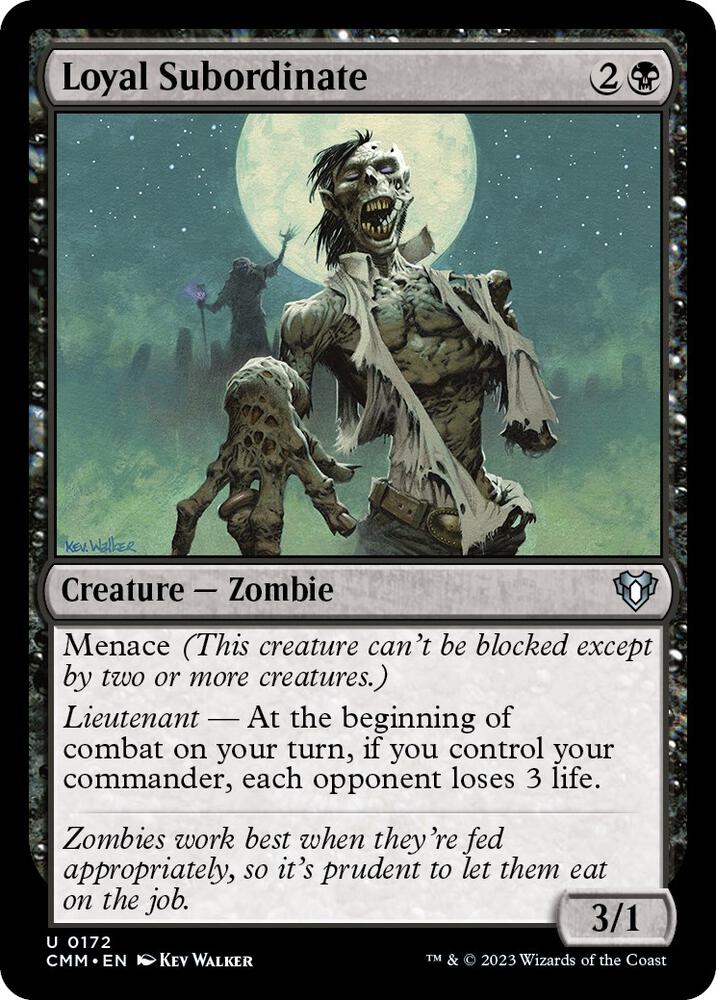 Loyal Subordinate 172 card from Commander Masters