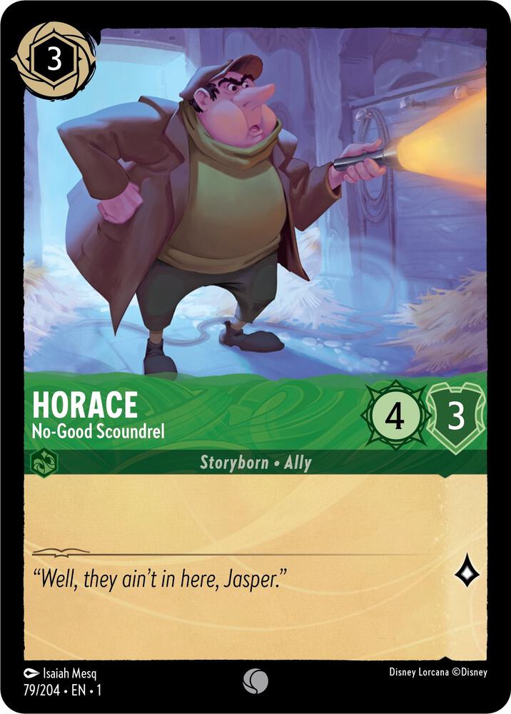 Horace - No-Good Scoundrel 79/204 card from The First Chapter