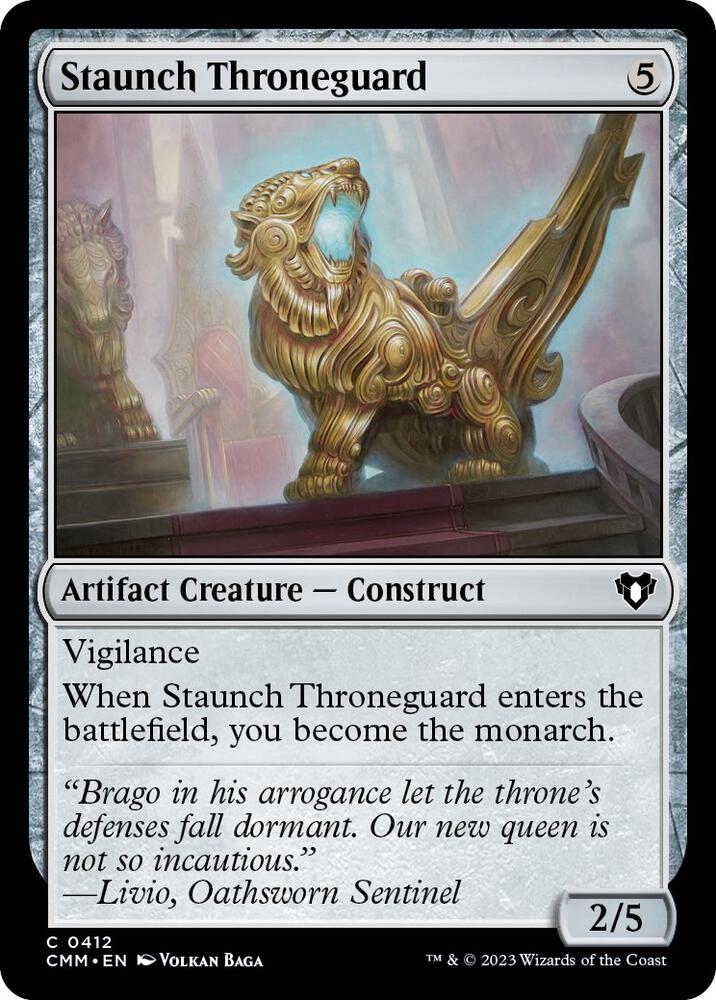 Staunch Throneguard 412 card from Commander Masters