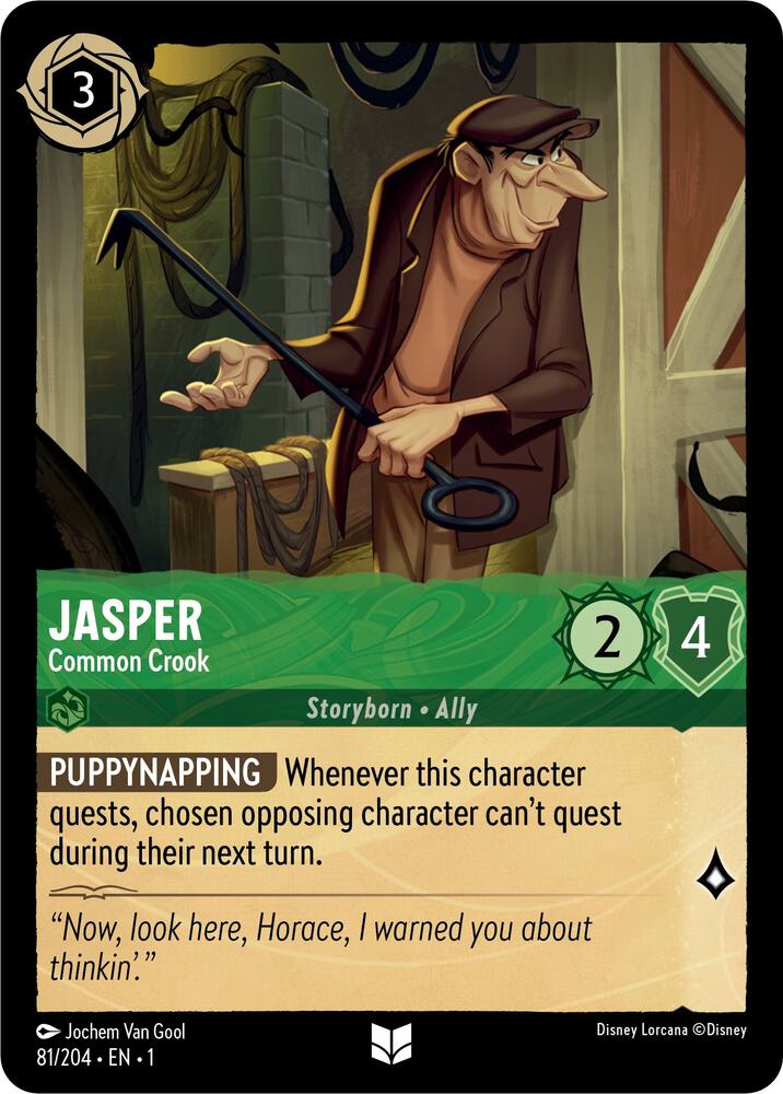 Jasper - Common Crook 81/204 card from The First Chapter