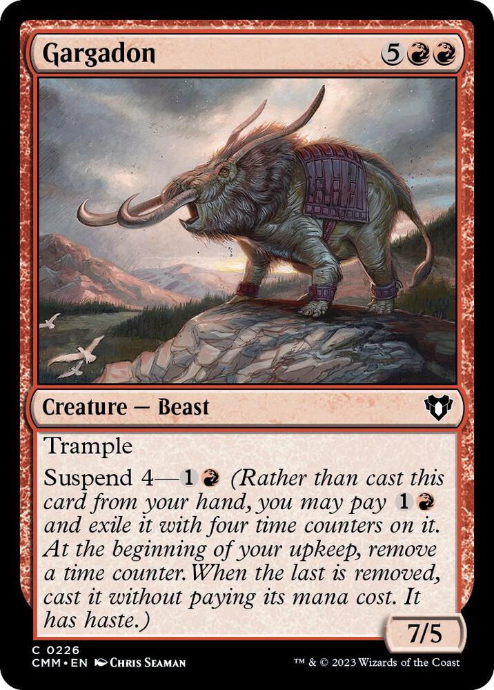 Gargadon 226 card from Commander Masters