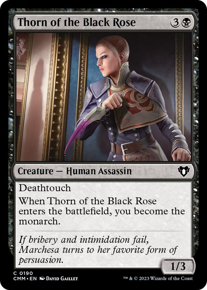 Thorn of the Black Rose 190 card from Commander Masters