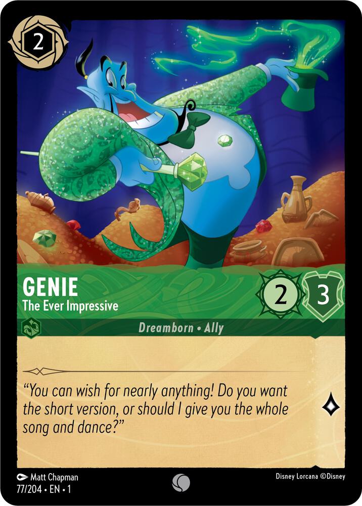 Genie - The Ever Impressive 77/204 card from The First Chapter