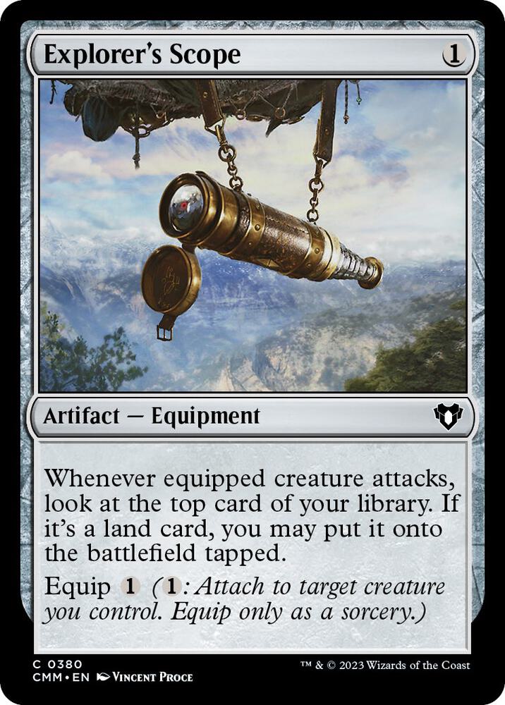 Explorer's Scope 380 card from Commander Masters
