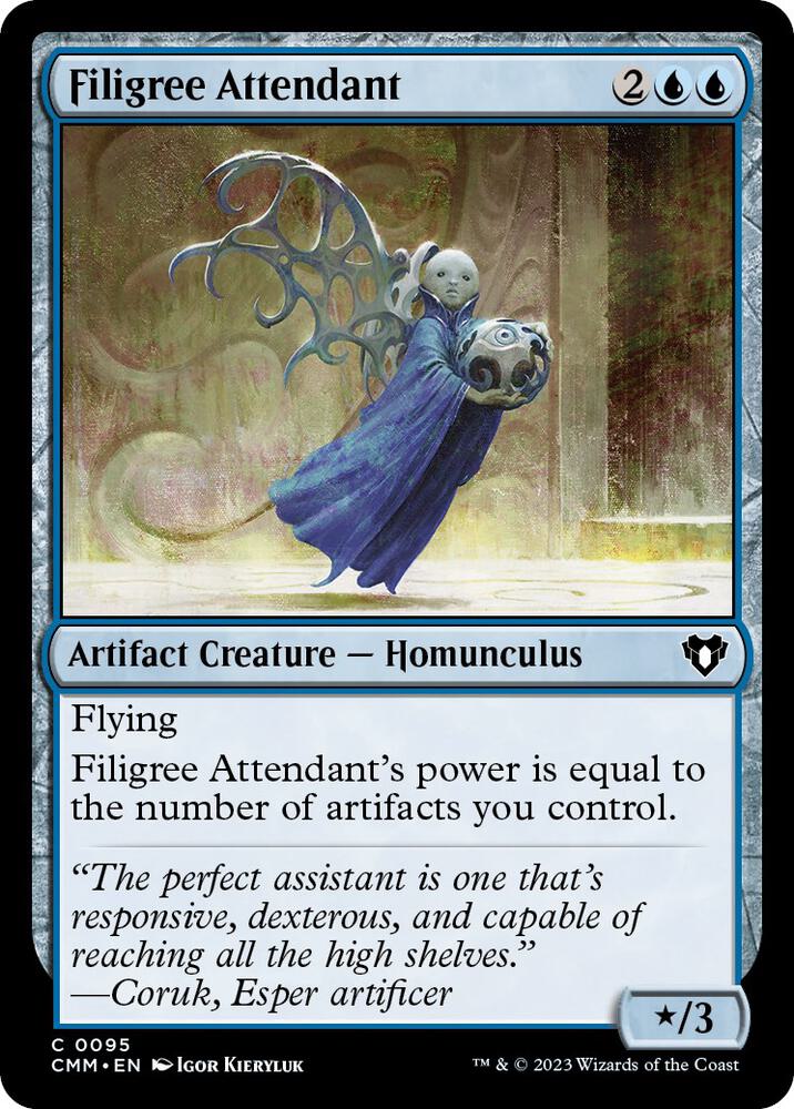 Filigree Attendant 95 card from Commander Masters