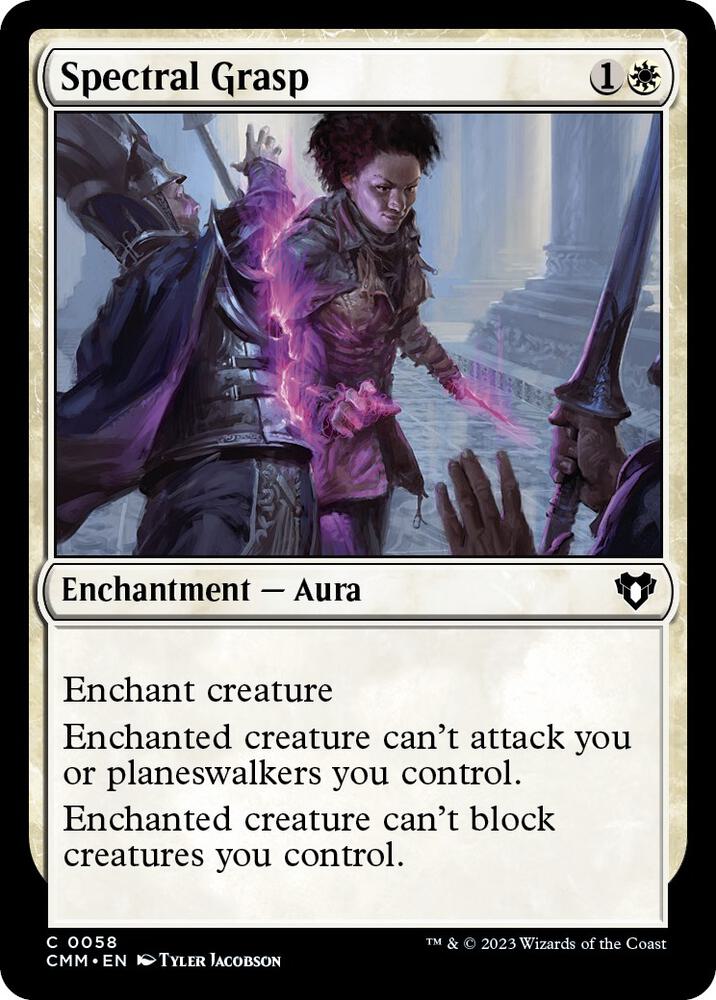 Spectral Grasp 58 card from Commander Masters