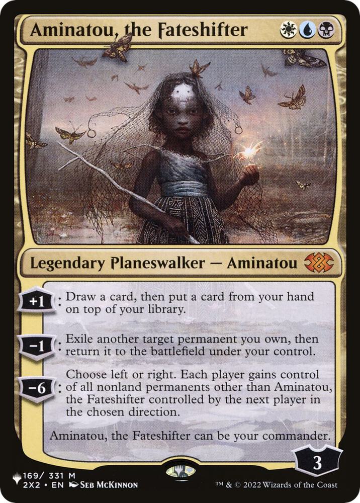 Aminatou, the Fateshifter 169/331 card from The List Reprints