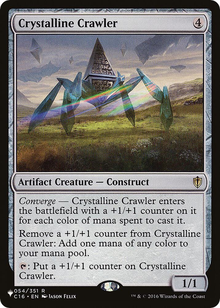 Crystalline Crawler (C16) 054/351 card from The List Reprints