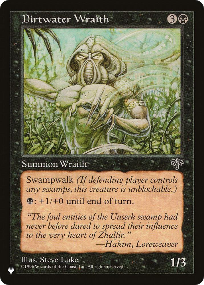 Dirtwater Wraith card from The List Reprints