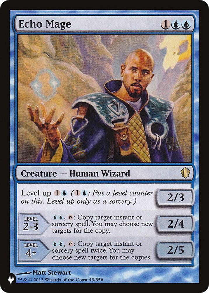 Echo Mage 43/356 card from The List Reprints