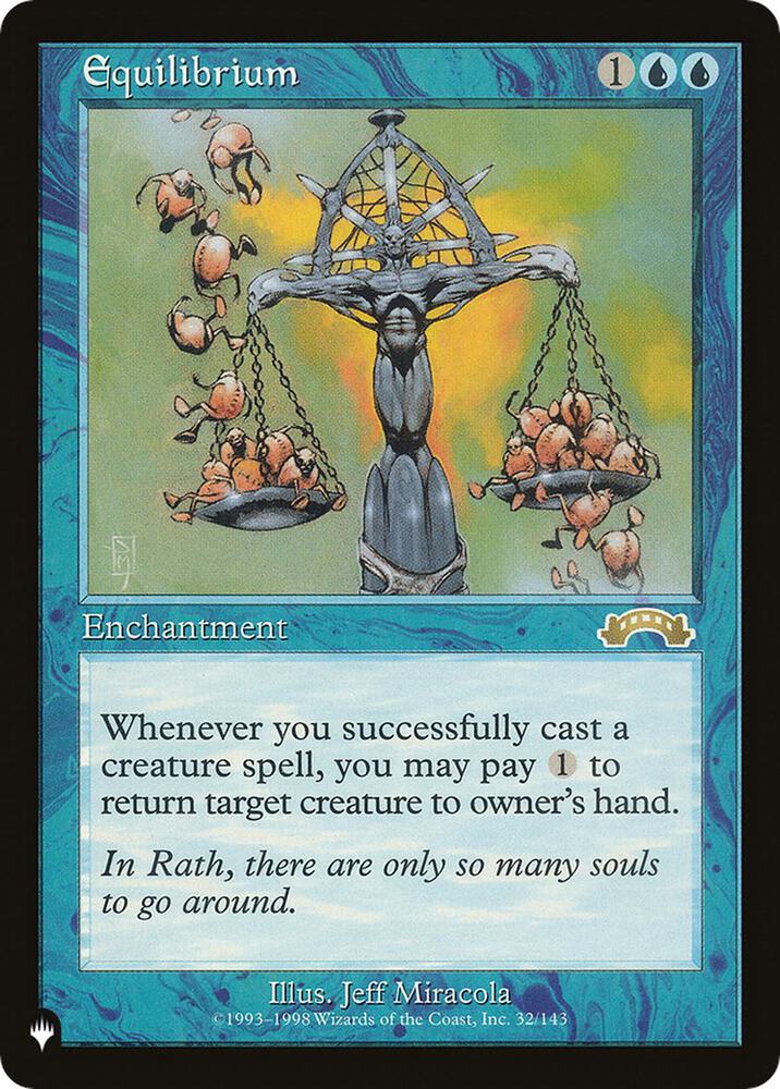 Equilibrium 32/143 card from The List Reprints