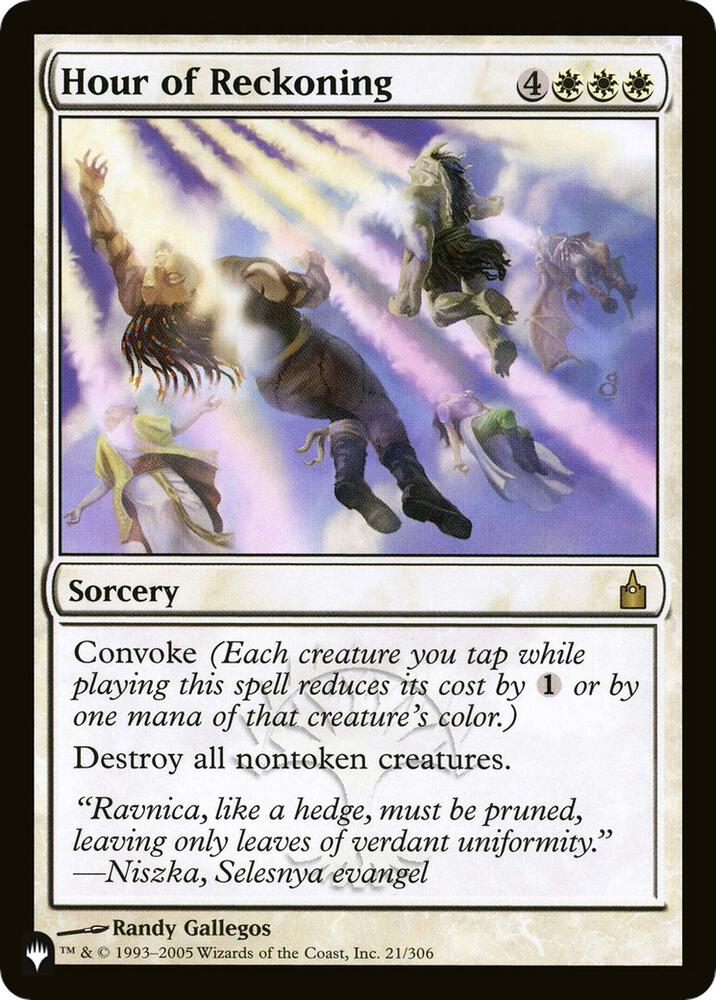 Hour of Reckoning 21/306 card from The List Reprints