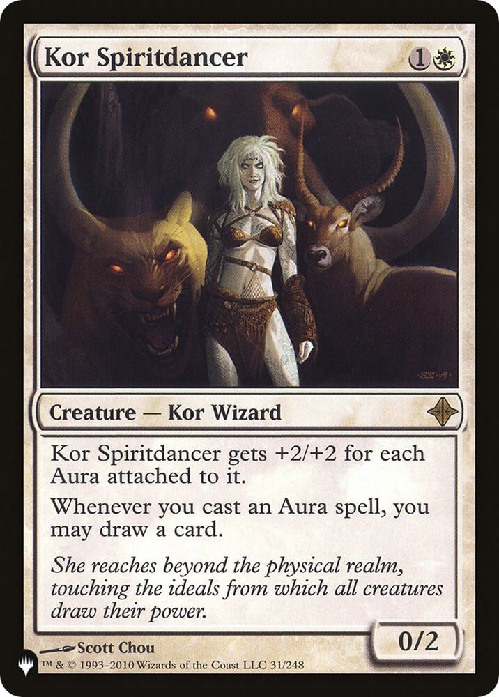 Kor Spiritdancer 31/248 card from The List Reprints