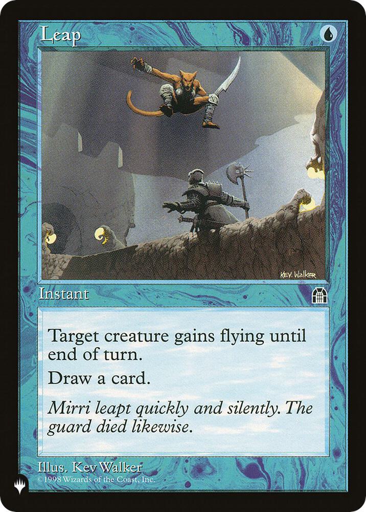 Leap card from The List Reprints
