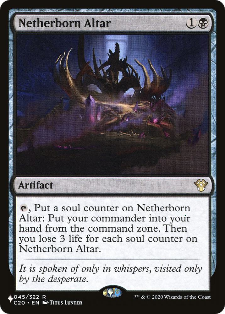 Netherborn Altar 045/322 card from The List Reprints