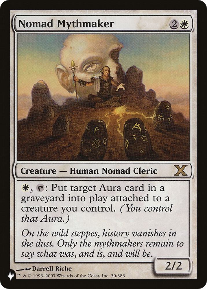 Nomad Mythmaker 30/383 card from The List Reprints