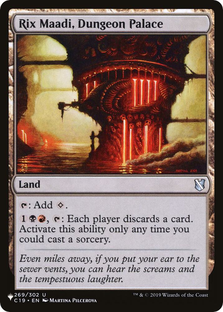 Rix Maadi, Dungeon Palace 269/302 card from The List Reprints