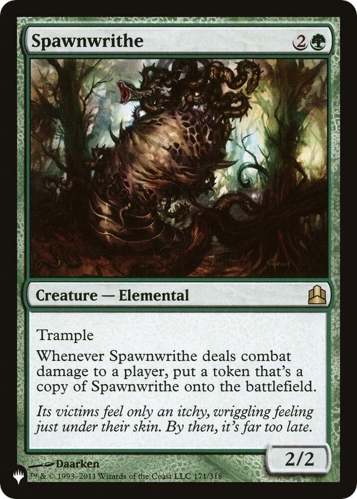 Spawnwrithe 171/318 card from The List Reprints