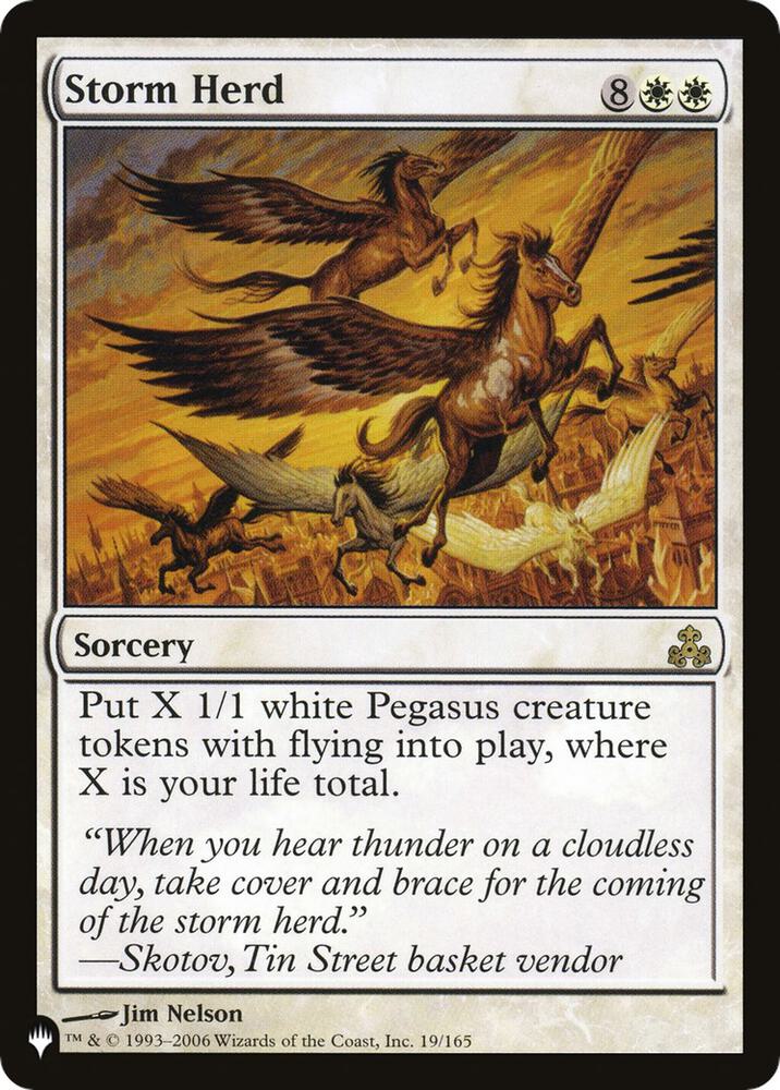Storm Herd 19/165 card from The List Reprints