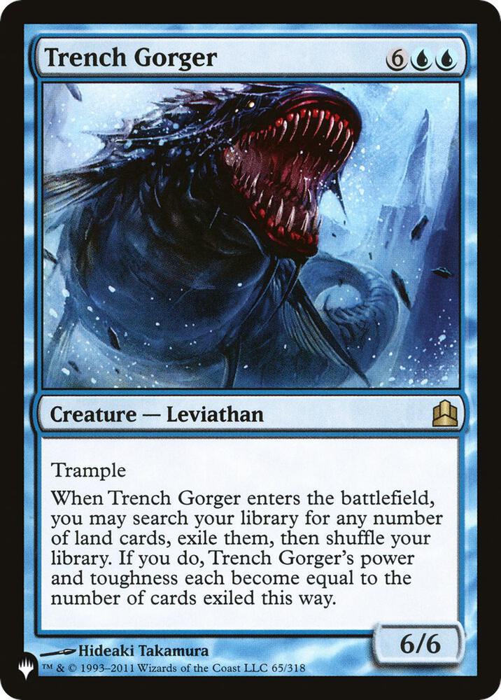 Trench Gorger 65/318 card from The List Reprints