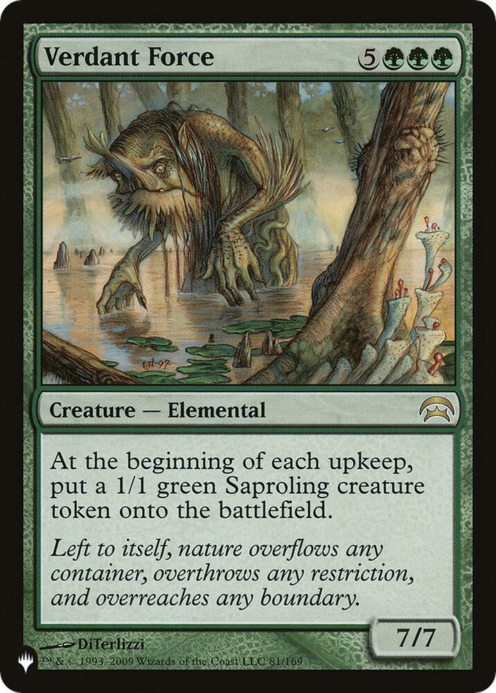 Verdant Force 81/169 card from The List Reprints