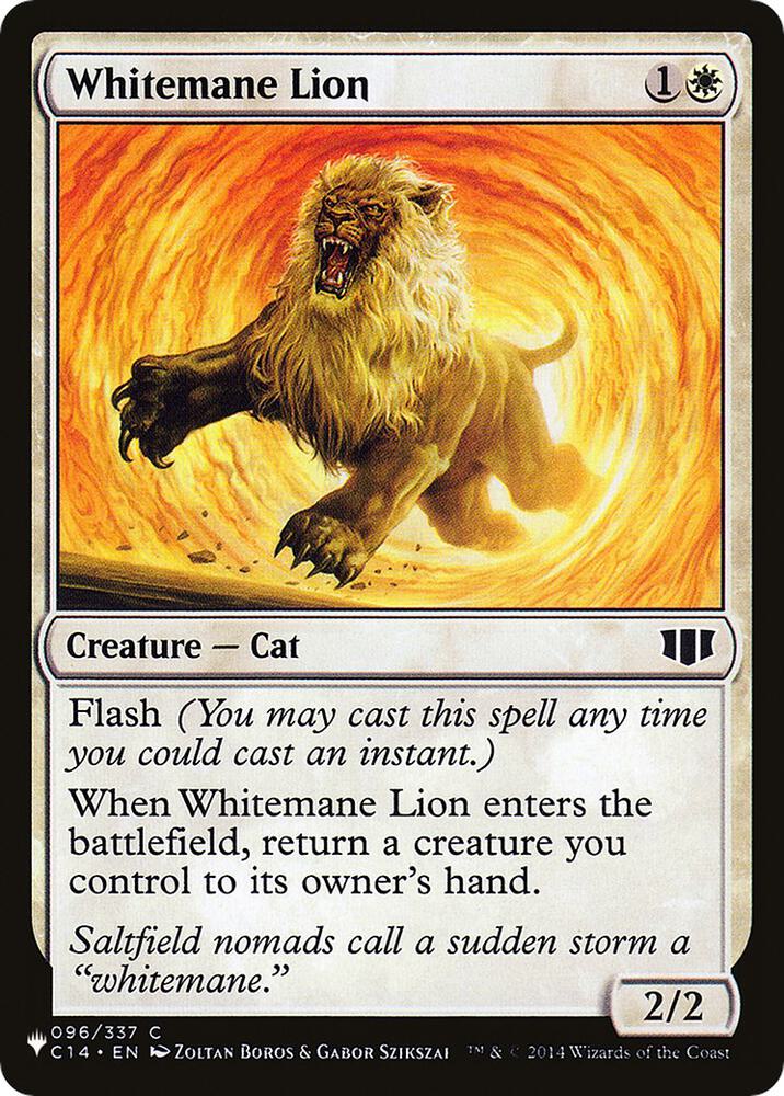 Whitemane Lion (C14) 096/337 card from The List Reprints