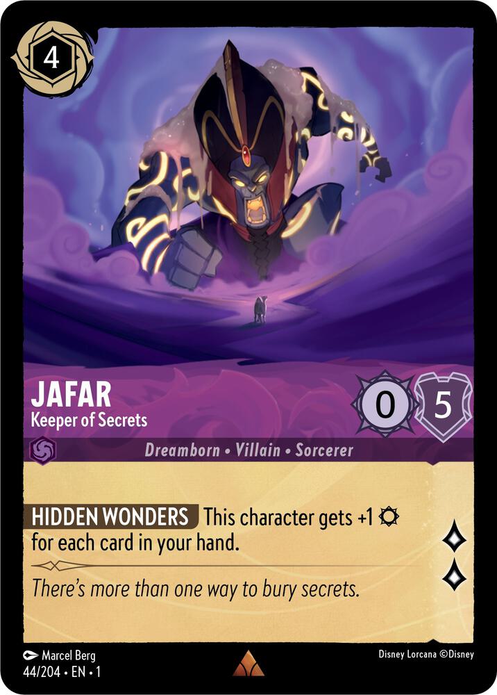 Jafar - Keeper of Secrets 44/204 card from The First Chapter