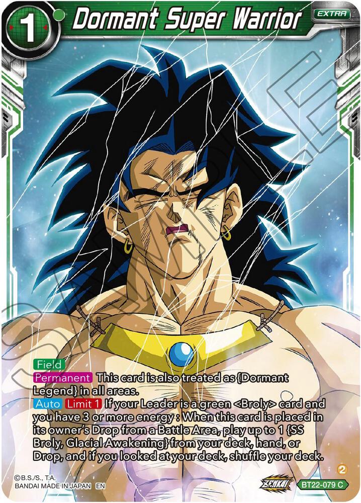 Dormant Super Warrior BT22-079 card from Critical Blow