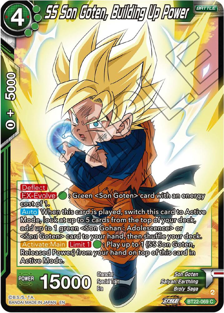 SS Son Goten, Building Up Power BT22-069 card from Critical Blow