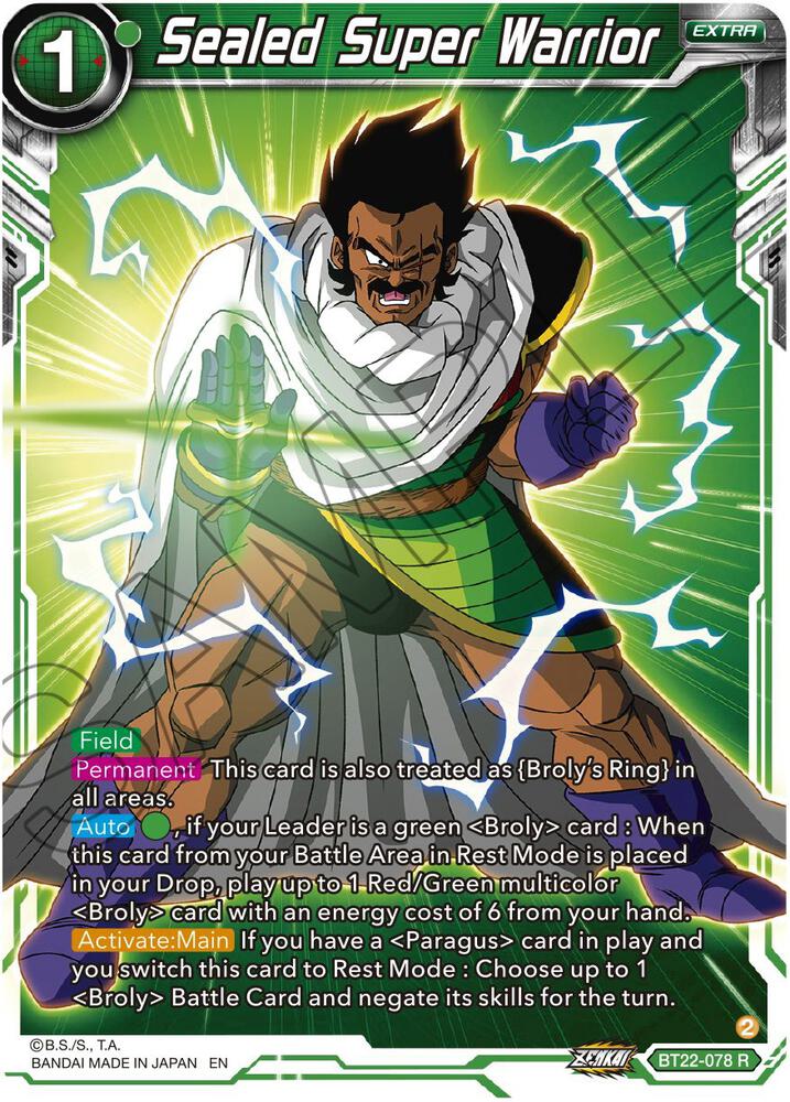 Sealed Super Warrior BT22-078 card from Critical Blow