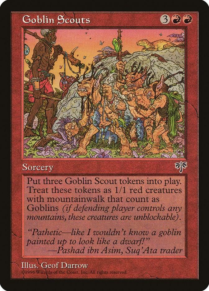 Goblin Scouts card from Mirage