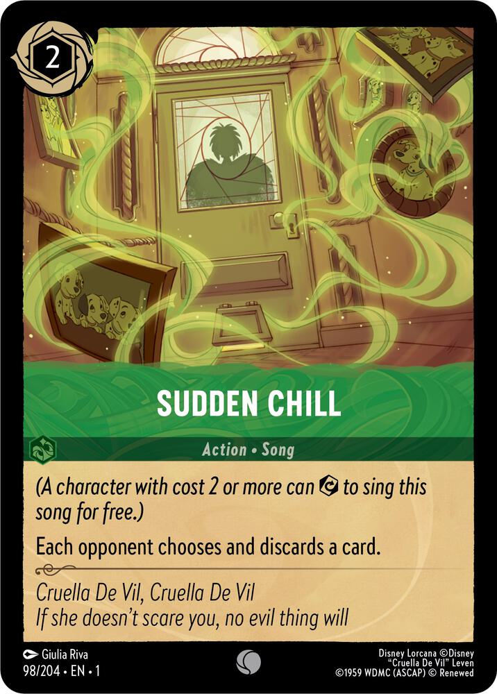 Sudden Chill 98/204 card from The First Chapter