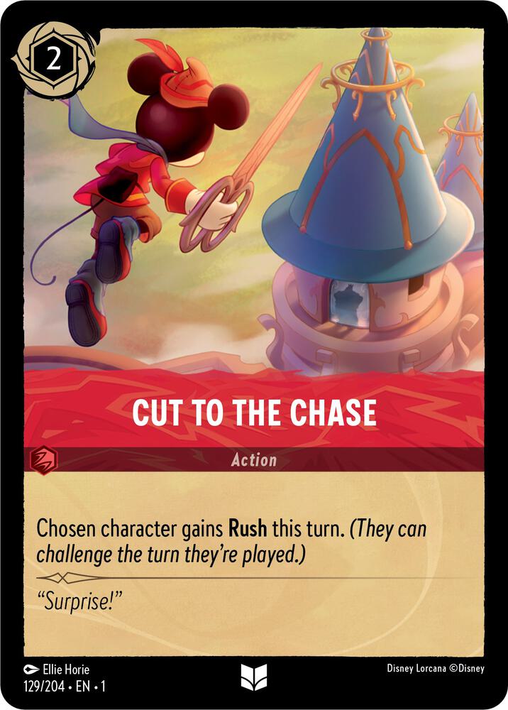 Cut to the Chase 129/204 card from The First Chapter