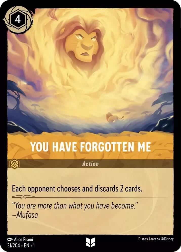 You Have Forgotten Me 31/204 card from The First Chapter