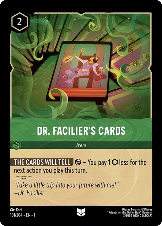 Dr. Facilier's Cards 101/204 card from The First Chapter