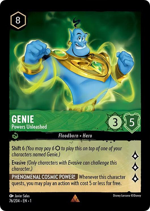 Genie - Powers Unleashed 76/204 card from The First Chapter