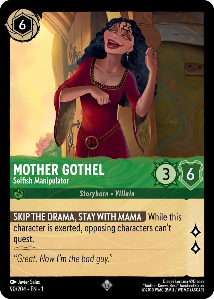 Mother Gothel - Selfish Manipulator 90/204 card from The First Chapter