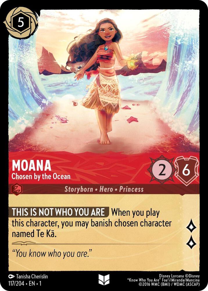 Moana - Chosen by the Ocean 117/204 card from The First Chapter