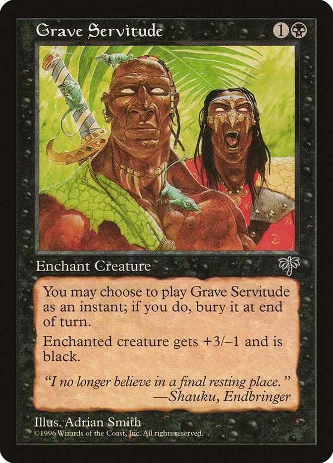 Grave Servitude card from Mirage