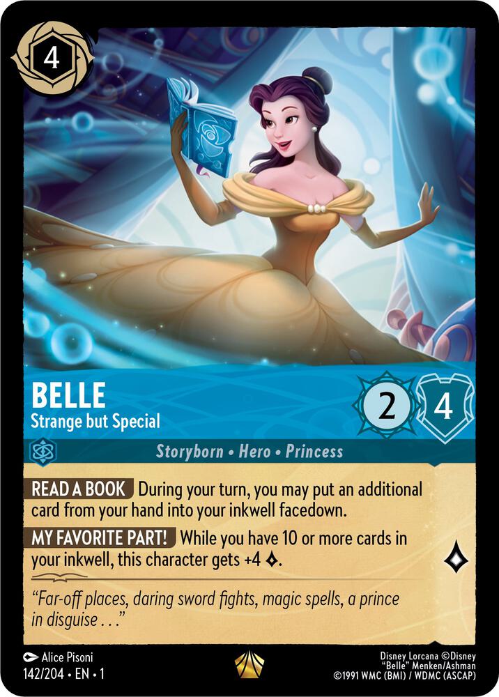 Belle - Strange but Special 142/204 card from The First Chapter