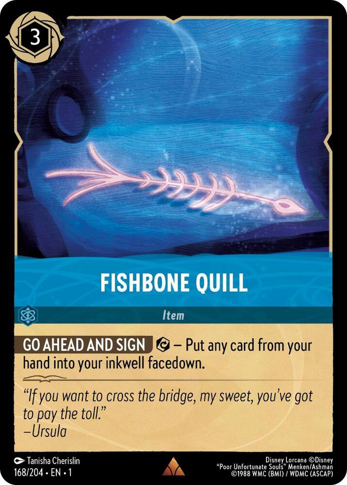 Fishbone Quill 168/204 card from The First Chapter