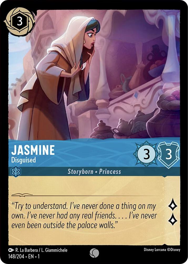 Jasmine - Disguised 148/204 card from The First Chapter