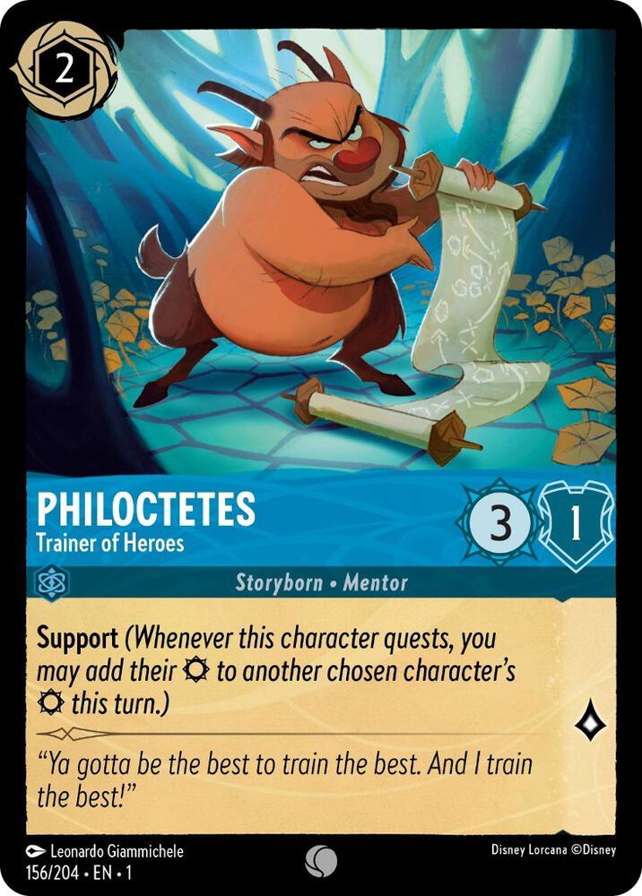 Philoctetes - Trainer of Heroes 156/204 card from The First Chapter