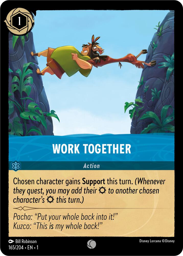 Work Together 165/204 card from The First Chapter