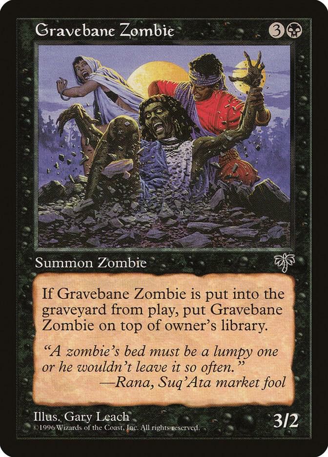 Gravebane Zombie card from Mirage